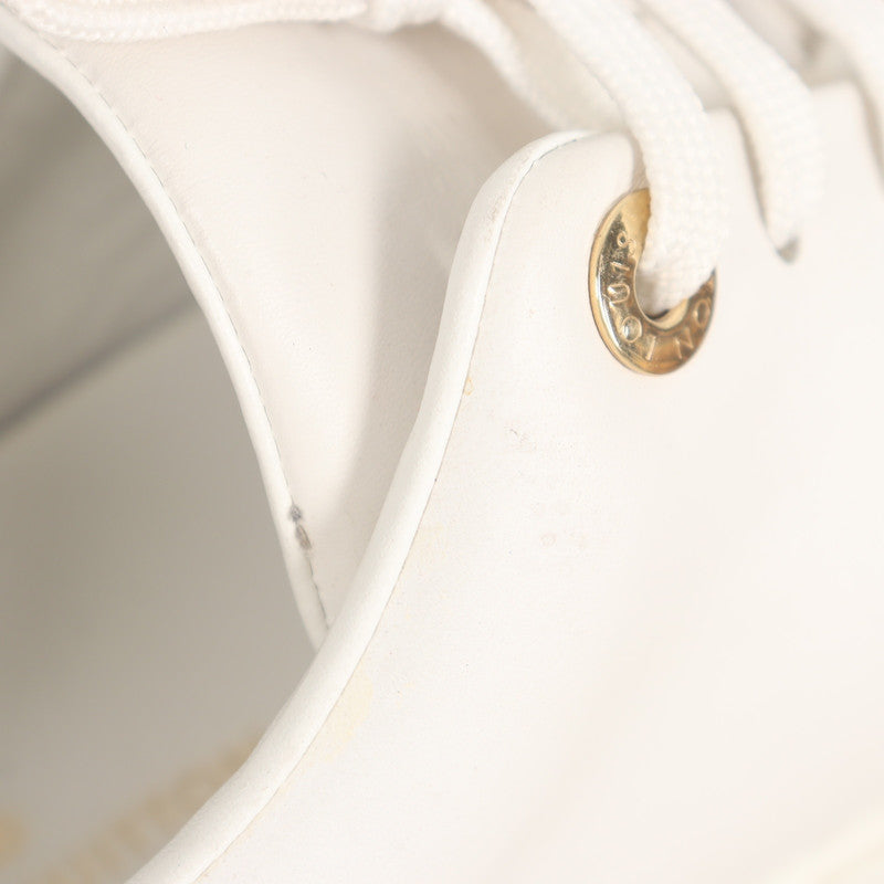 Louis Vuitton White Round-Toe Sneakers 0079