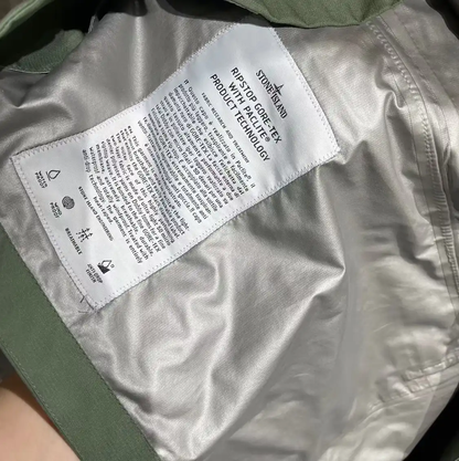 Stone Island Green Men's Outerwear Jacket 0089