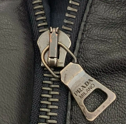 Prada Black Leather Jacket for Men