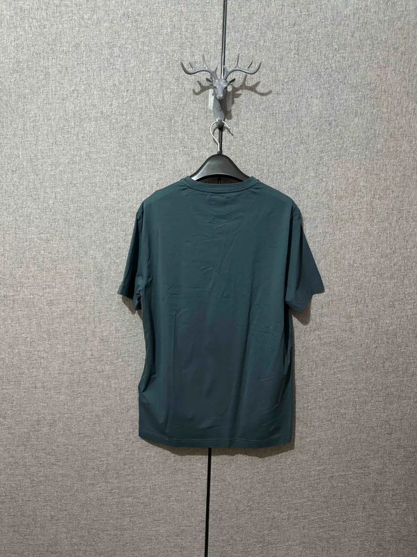 Prada Blue Cotton Logo T-Shirt for Men
