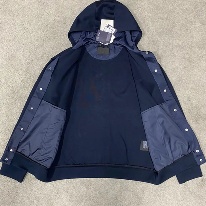 Prada Men's Spring Autumn Navy Cardigan