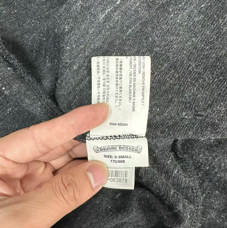 Chrome Hearts Spring Autumn Black Cotton Hoodie 0089