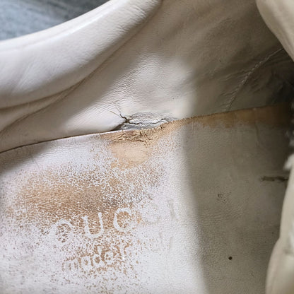 Gucci Rhyton Double G Logo Dad Sneakers in Cream 0079