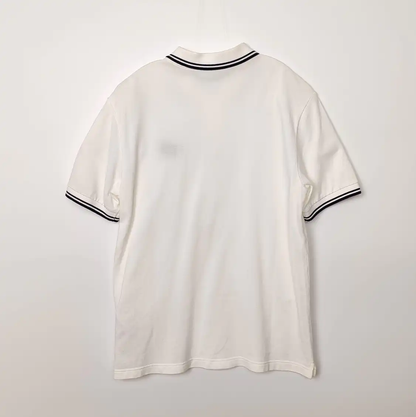 Prada White Cotton Men's Polo Shirt