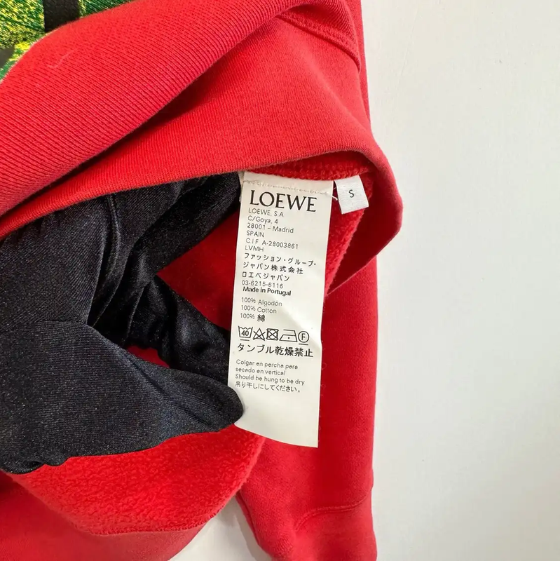 Loewe Red Cotton Men's Sweatshirt 0089