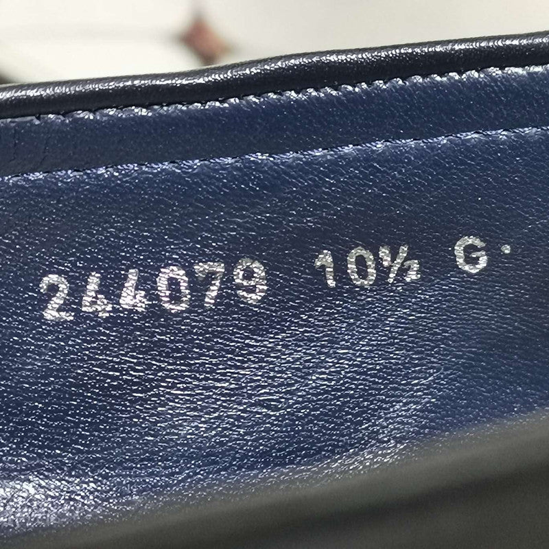 Gucci Blue GG Print Leather Loafers 0079