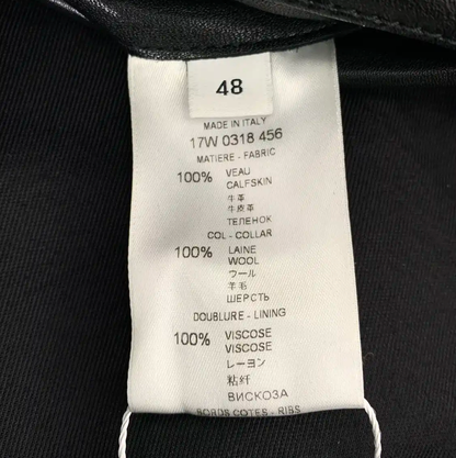 Givenchy Black Leather Men's Jacket 0089