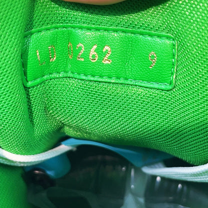 Louis Vuitton Green White Trainer Low-Top Sneakers 0079