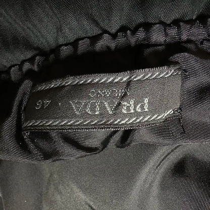 Prada Black Nylon Casual Pants