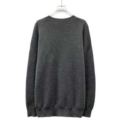 Loewe Gray Wool Men's Knit Sweater 0089