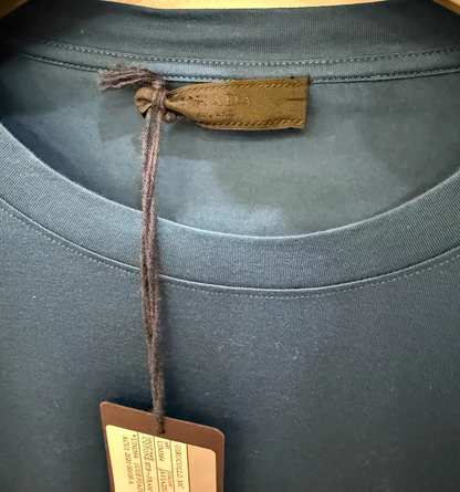 Prada Summer Blue Logo T-shirt for Men
