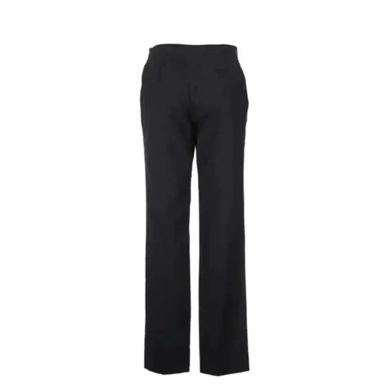 Prada Black Gray Wool Check Casual Pants