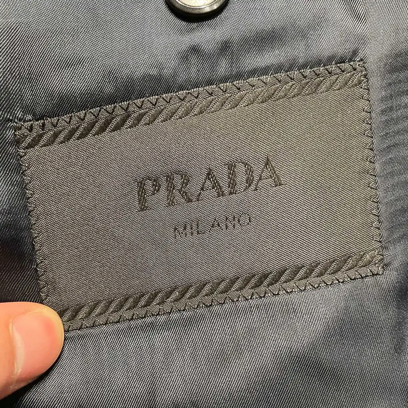 Prada Men's Blue Oversized Jacket