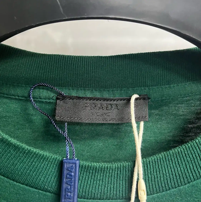 Prada Green Cotton T-Shirt for Men