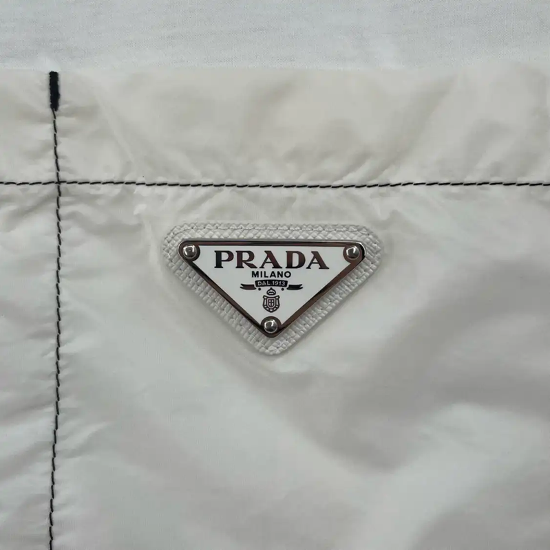 Prada Summer Men's White Cotton T-Shirt
