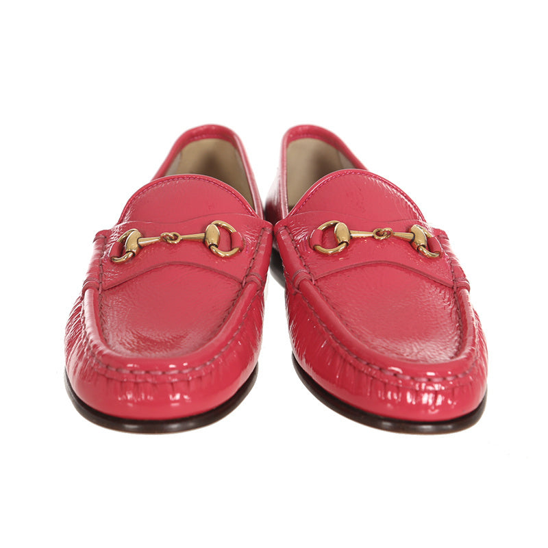 Gucci Pink Patent Leather Loafers 0079