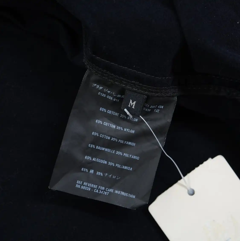 Prada Men's Navy Nylon Trench Coat