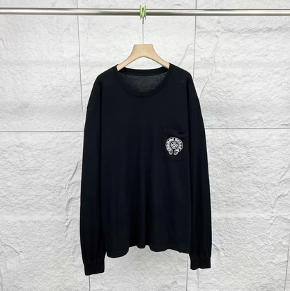 Chrome Hearts Black Cotton Long Sleeve T-Shirt 0089