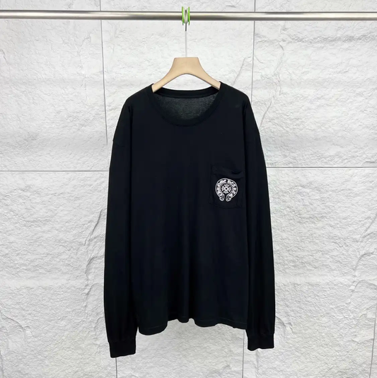 Chrome Hearts Black Cotton Long Sleeve T-Shirt 0089