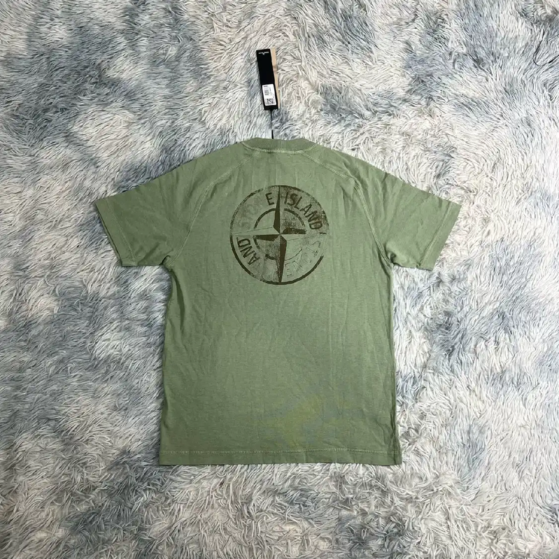 Stone Island Green Cotton Men's T-Shirt 0089