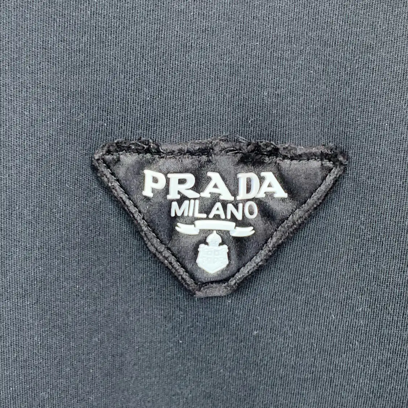 Prada Black Cotton Long Sleeve Tee M Size