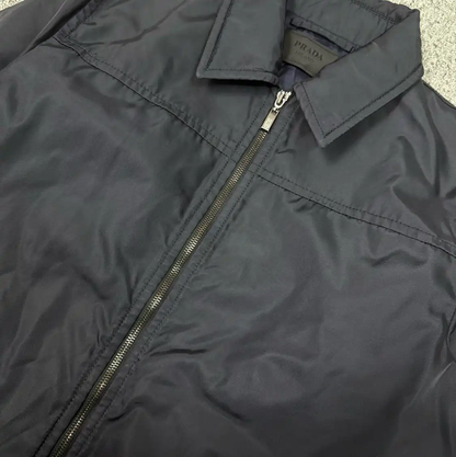 Prada Men's Navy Nylon Jacket in Size L