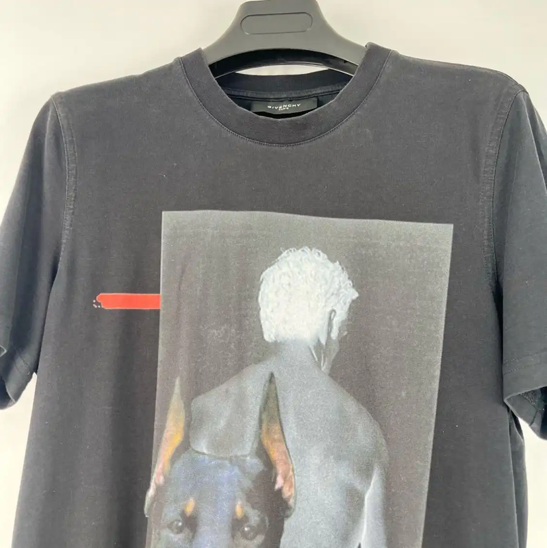 Givenchy Black Graphic Men's T-Shirt 0089