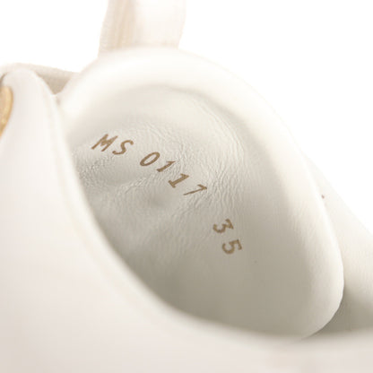 Louis Vuitton White Round-Toe Sneakers 0079