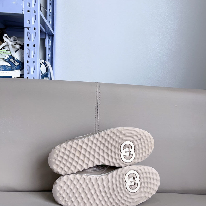 Gucci MAC80 Leather Sneakers in Gray 0079