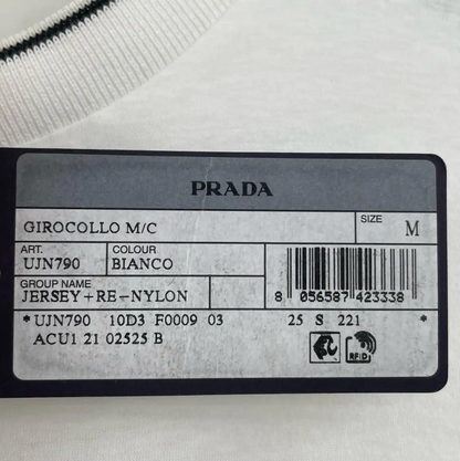 Prada Summer Men's White Cotton T-Shirt