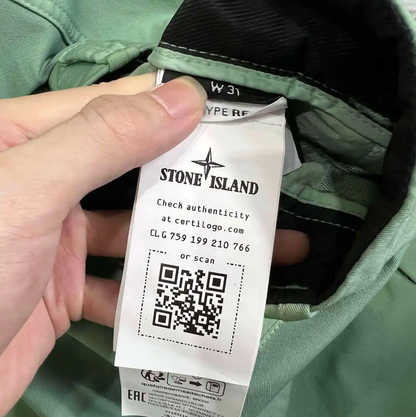 Stone Island Light Green Casual Men's Pants 0089