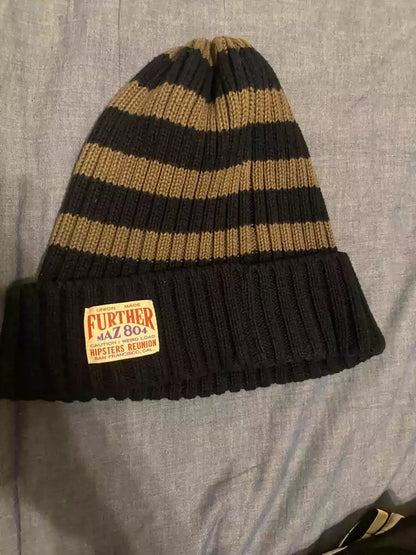 FreewheelersStriped knitted cold hat
