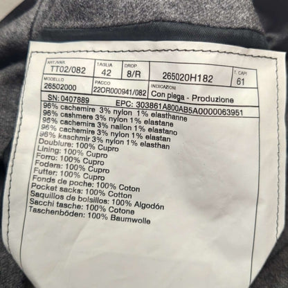 Hermes Cashmere Blend Solid Color Pants XXS