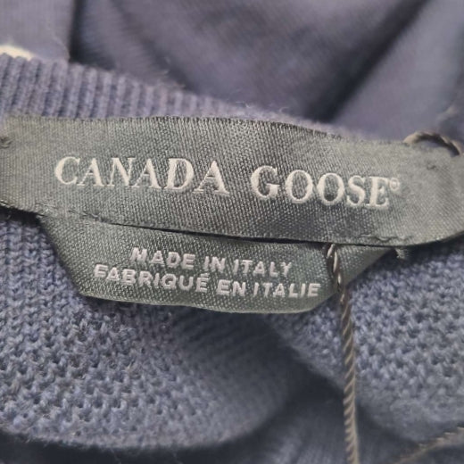 Canada Goose XS Wool V-Neck Solid Knit Sweater