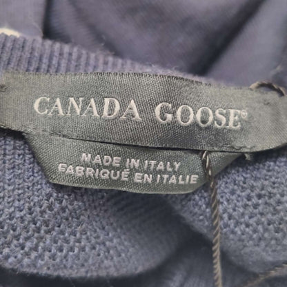 Canada Goose XS Wool V-Neck Solid Knit Sweater