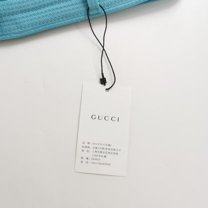 Gucci x Adidas Cotton Logo Blue Striped Pants