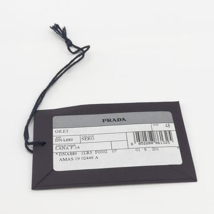 Prada Wool Sleeveless V-Neck Solid Knit Top M