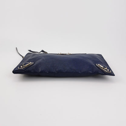 Balenciaga Classic City Lambskin Clutch with Rivets