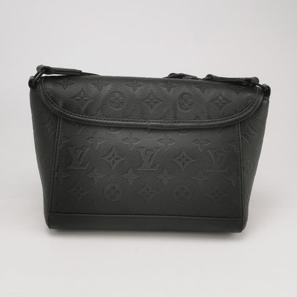 Louis Vuitton Black Monogram Embossed Messenger Crossbody