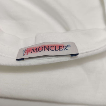 Moncler M Size Cotton Solid Crew Neck T-Shirt