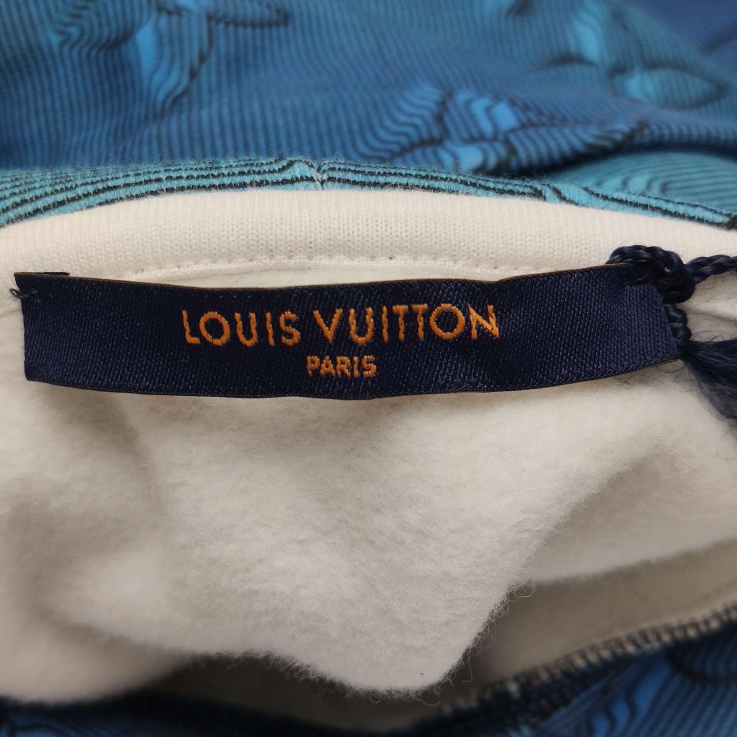 Louis Vuitton Blue Monogram Hoodie L