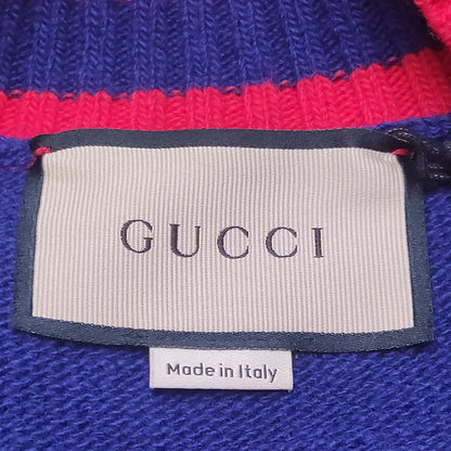 Gucci Wool V-Neck Logo Cardigan (L)