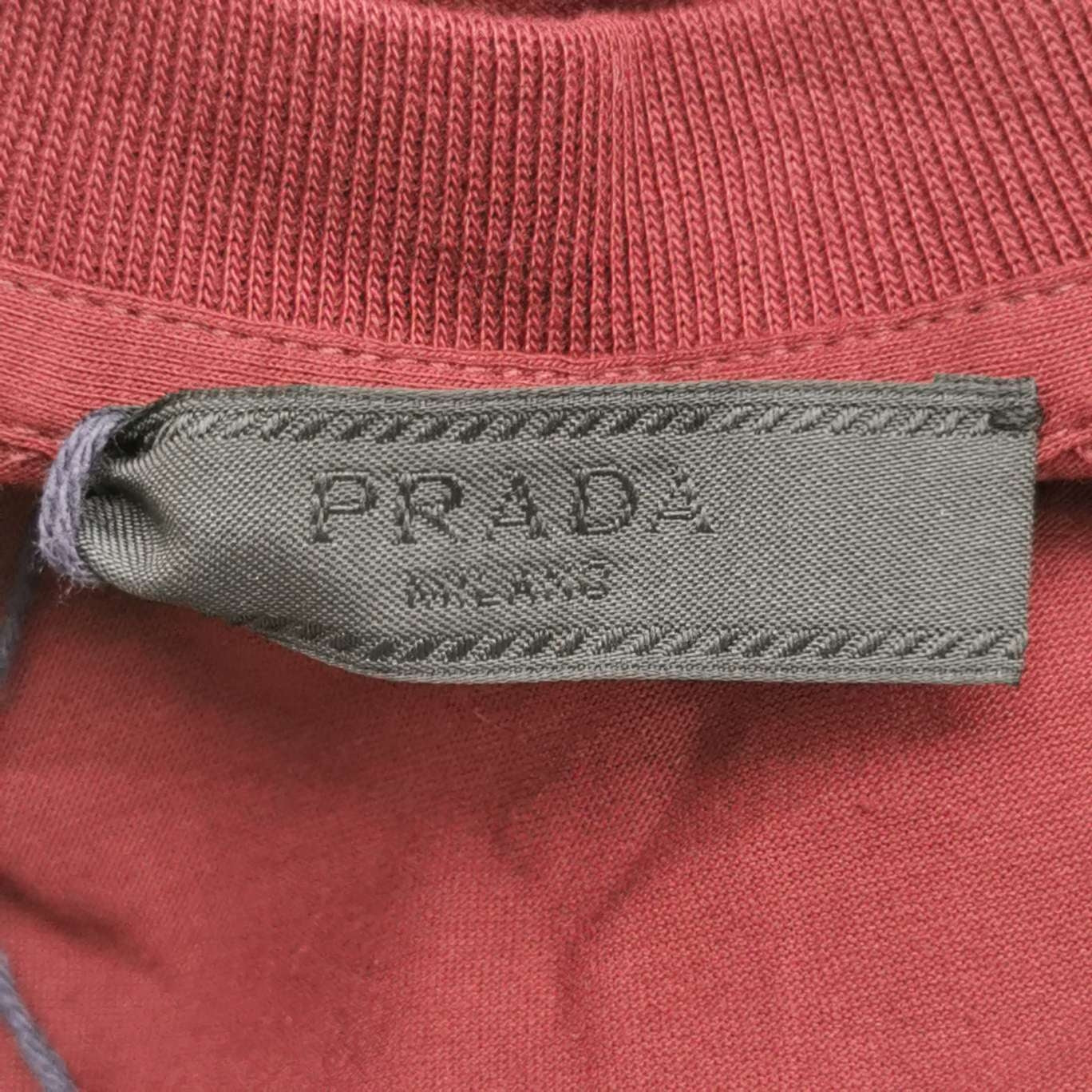 Prada XS Cotton Letter Logo T-Shirt