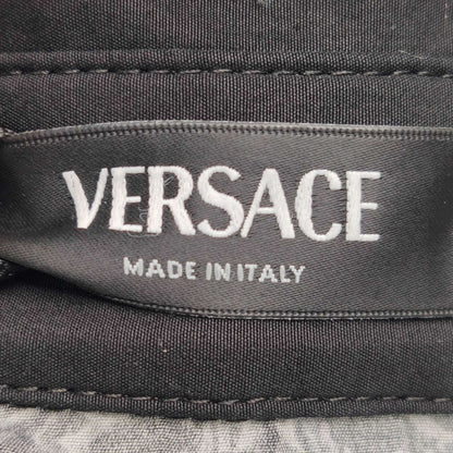 Versace XS Black Gray Floral Print Shirt