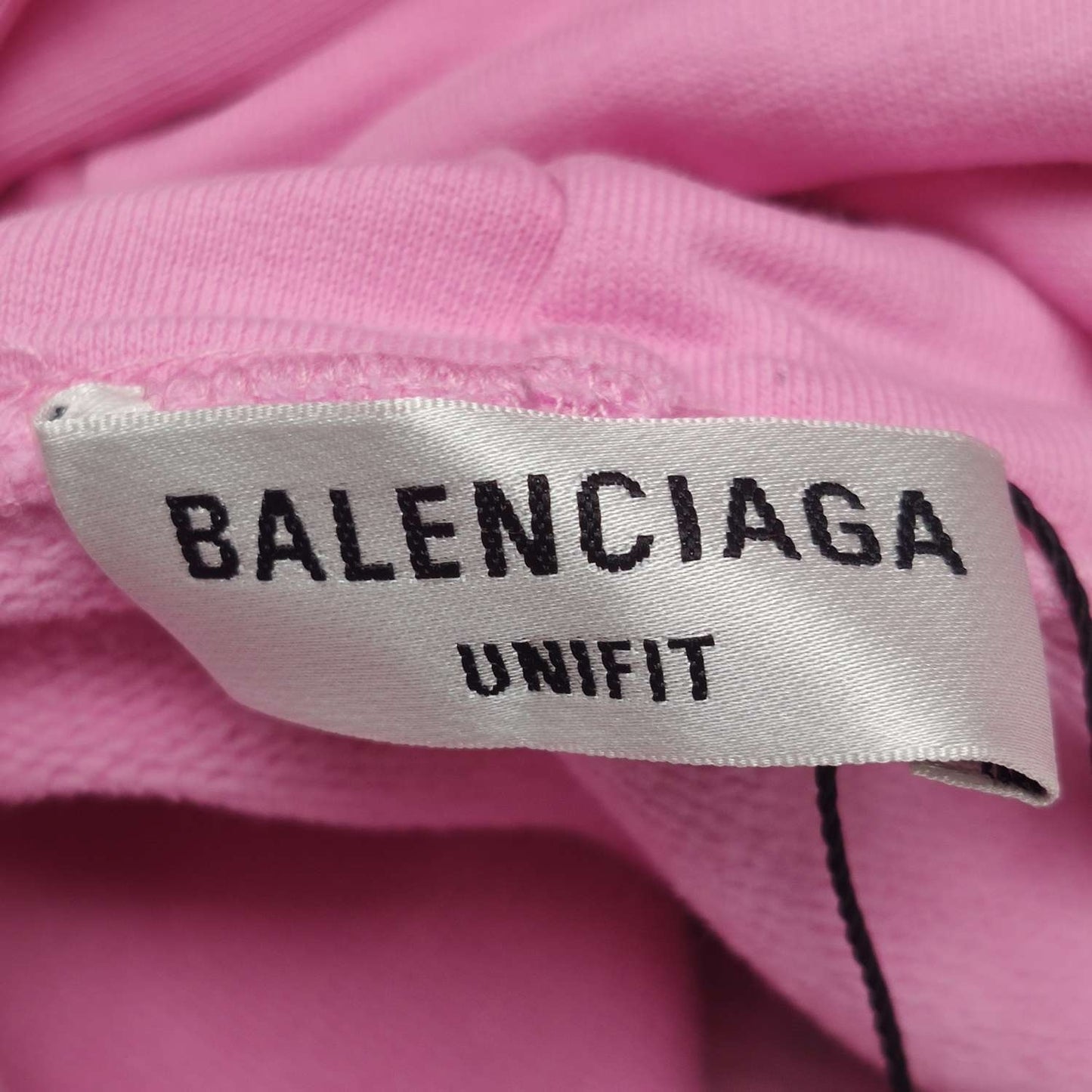 Balenciaga Cotton Logo Hoodie M Pink