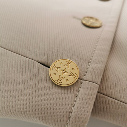 Louis Vuitton M Cotton Solid Stand Collar Coat