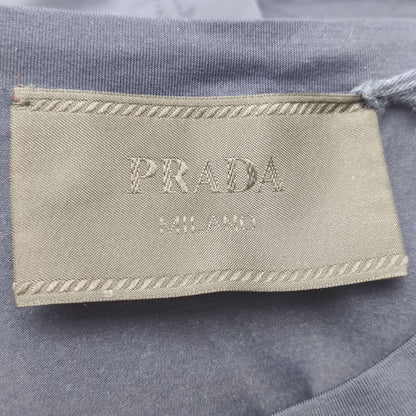 Prada Cotton Solid Black T-Shirt L/52