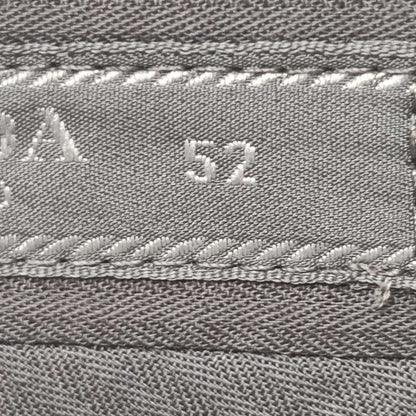 Prada Silk Contrast Stripe Logo Pants M