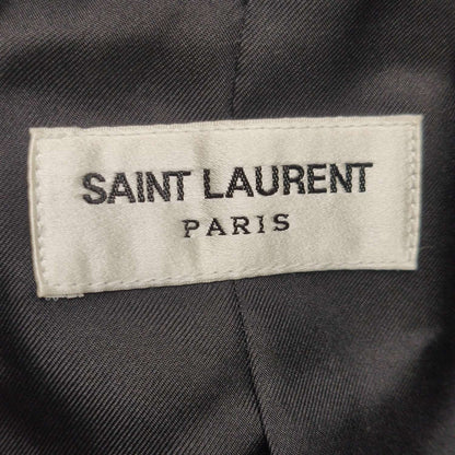Saint Laurent Wool Single-Breasted Lapel Coat M