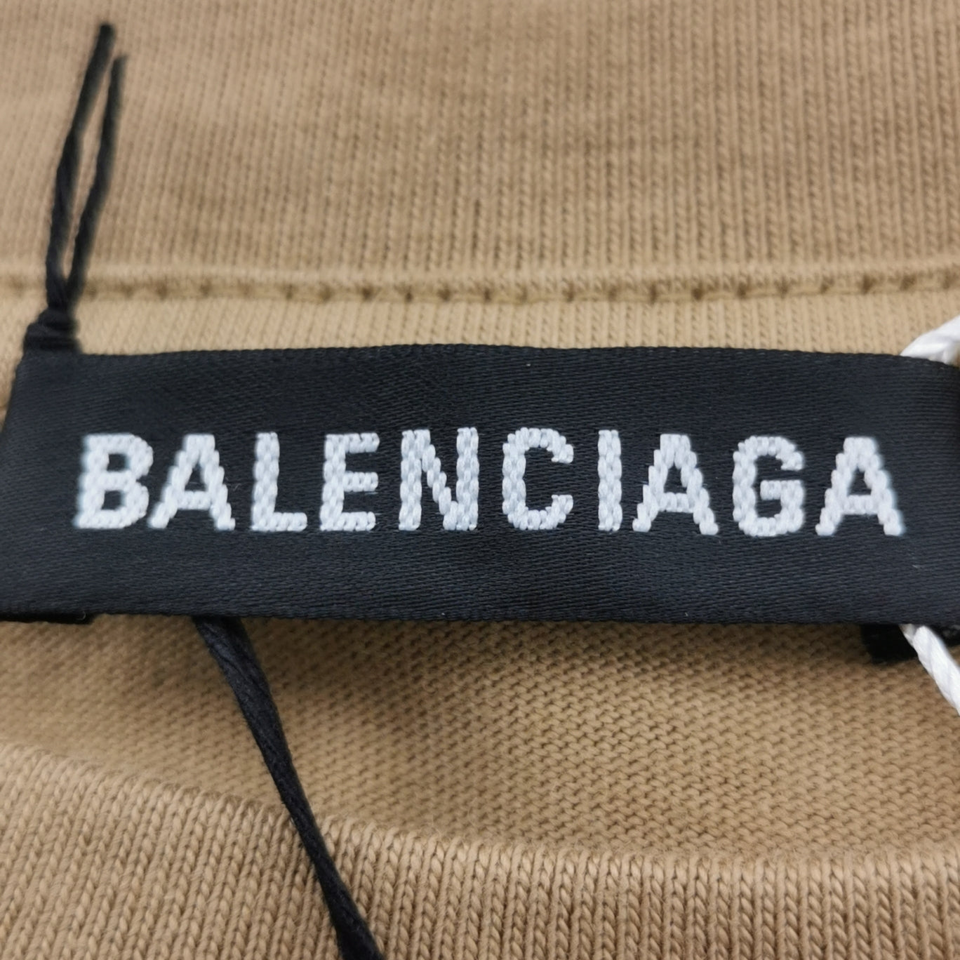 Balenciaga S Cotton Logo Print Crew Neck T-Shirt